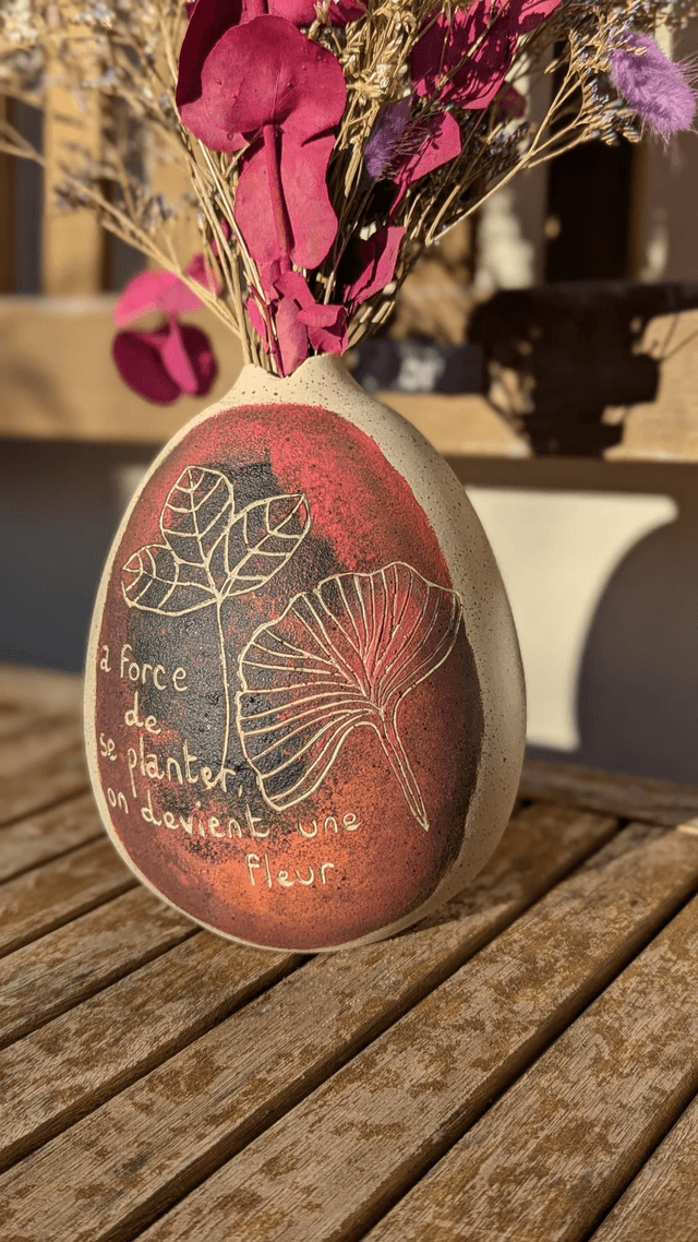 Vase goutte érable 