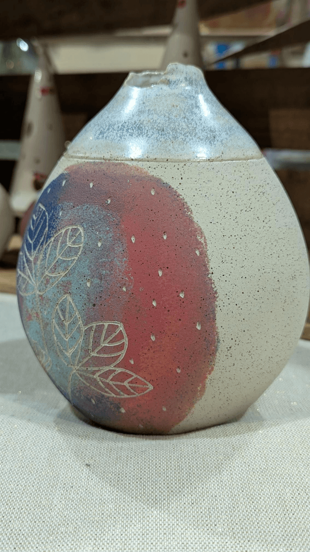 Vase feuilles d'érable